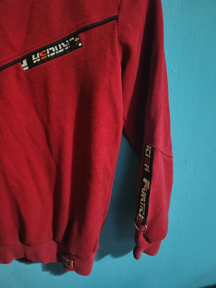 Erkek Çocuk Kırmızı Fermuarlı Sweatshirt - Görsel 2