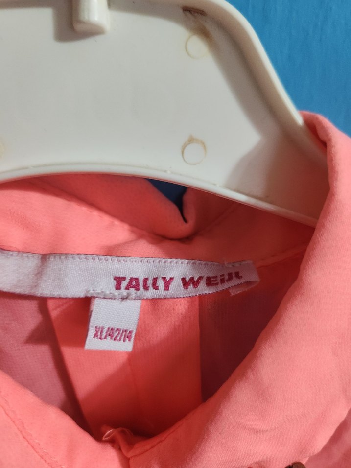 Düğmeli Pembe Nakışlı Kolsuz Gömlek - Görsel 3