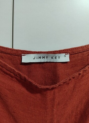 s Beden kahverengi Renk Jimmy key keten askılı elbise