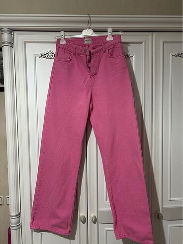 Pembe wide leg pantolon