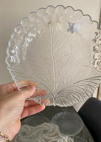 Nakışlı Bohem Tarzı Cam Tabak Seti - Görsel 3