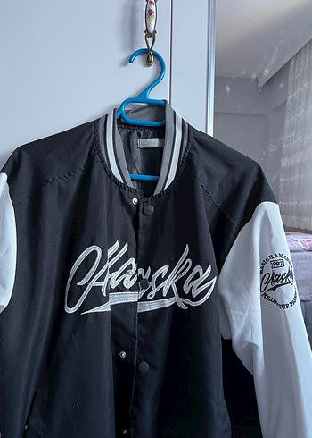 Siyah Beyaz Baskılı Spor Ceket - Görsel 2