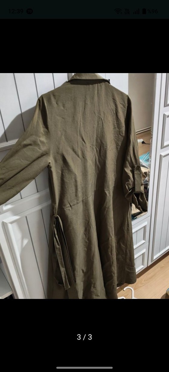 uzun düğmeli elbise - Görsel 2