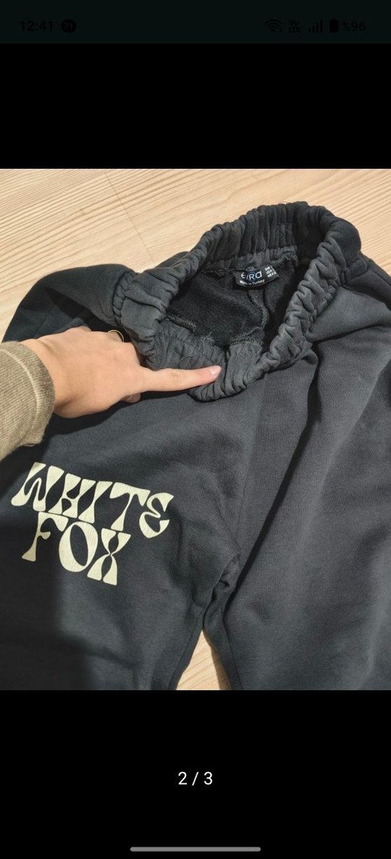 koyu gri Kadın Eşofman Altı - Görsel 2