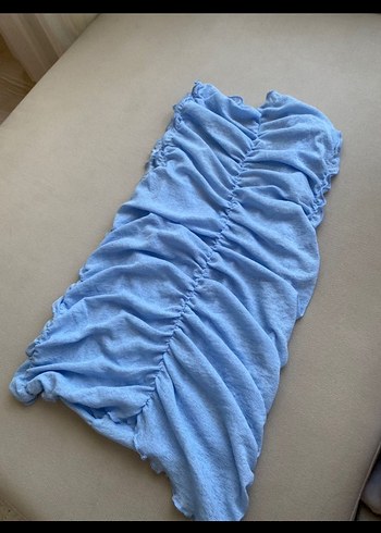 Mavi Volanlı bluz - Görsel 3