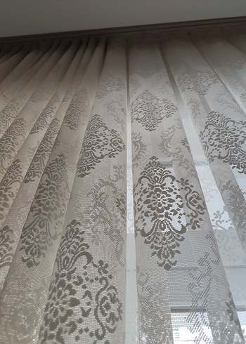 iki adet desenli Tül Perde - Görsel 6