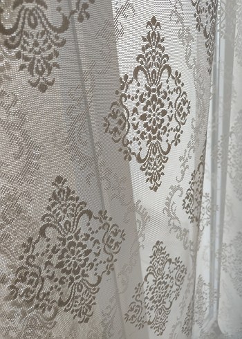 iki adet desenli Tül Perde - Görsel 7