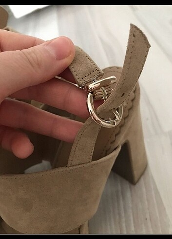Catwalk Junkie Topuklu krem ayakkabı