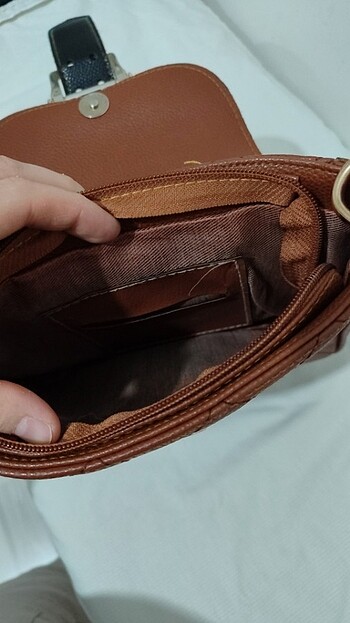 Beden kahverengi Renk Kapitone taba çanta