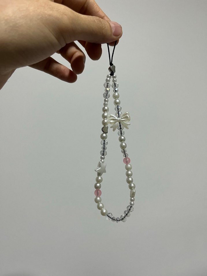 Boncuklu Telefon tutma askısı- charm - Görsel 2