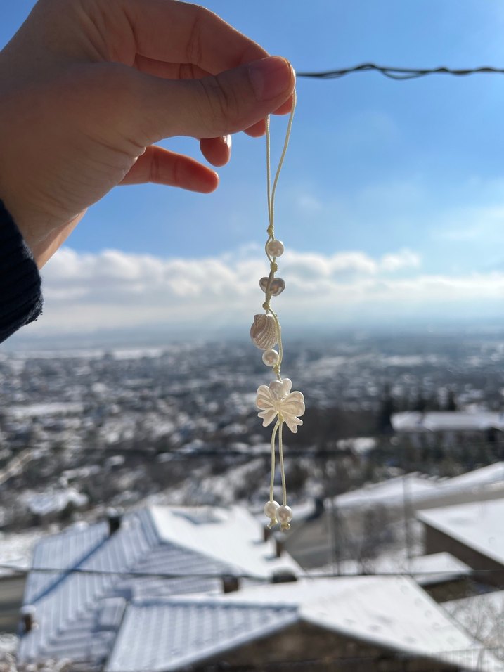 Bohem Altın Renkli Püsküllü Kadın Charm - Görsel 2