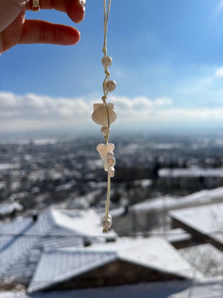 Bohem Altın Renkli Püsküllü Kadın Charm - Görsel 3