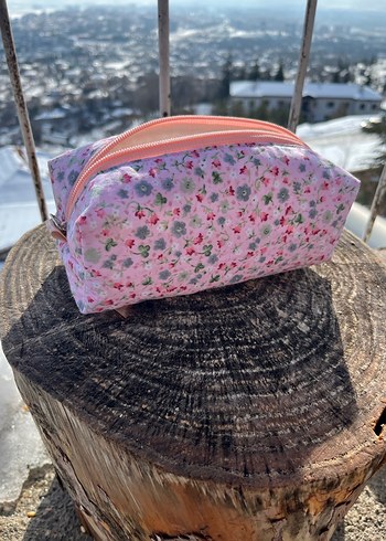 Çiçek Desenli Fermuarlı Kalemlik - Görsel 4