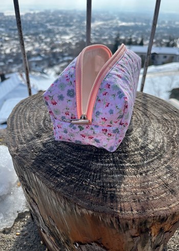 Çiçek Desenli Fermuarlı Kalemlik - Görsel 3