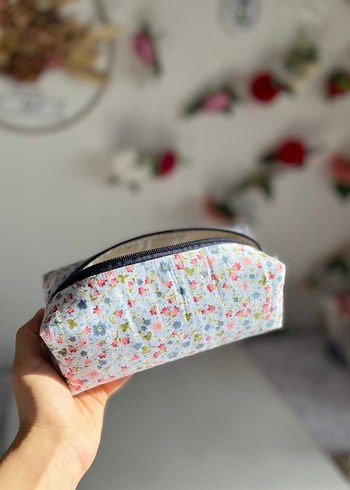 Çiçek Desenli mavi kalemlik - Görsel 2