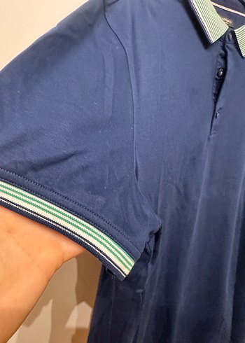 Düğmeli Lacivert Erkek Polo Tişört - Görsel 3