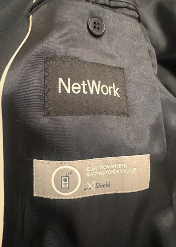 Erkek lacivert Düğmeli Midi trençkot - Görsel 3