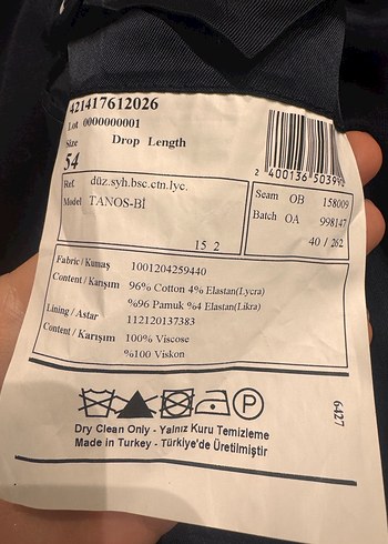 Erkek lacivert Düğmeli Midi trençkot - Görsel 4