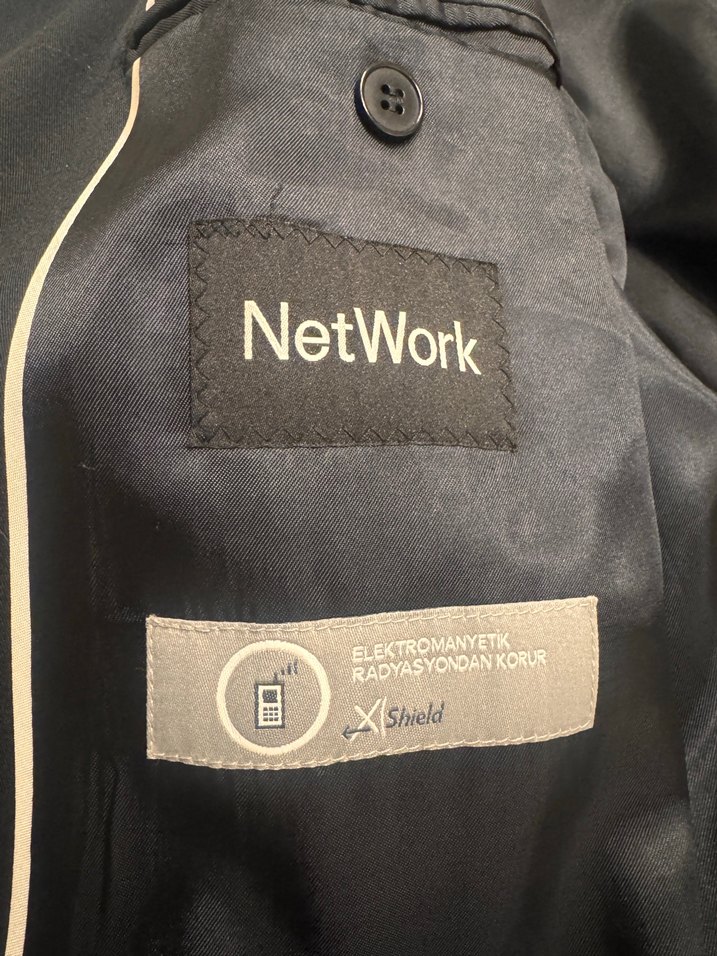 Erkek lacivert Düğmeli Midi trençkot - Görsel 3