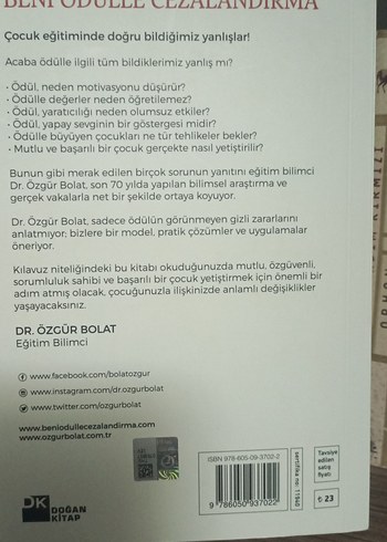 Beni Ödülle Cezalandırma - Dr. Özgür Bolat