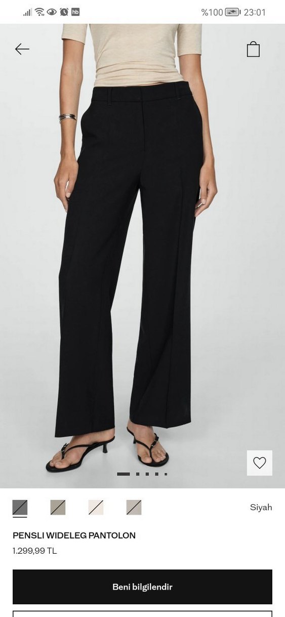 Mango kumaş pantolon - Görsel 3