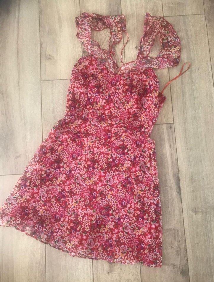 Mango çiçekli elbise - Görsel 3