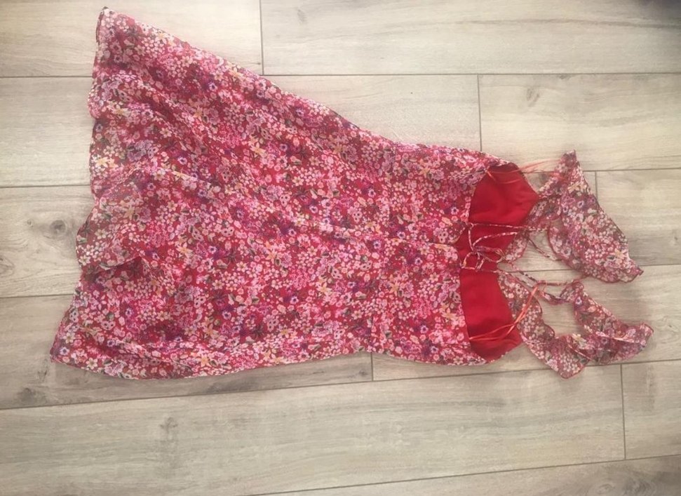 Mango çiçekli elbise - Görsel 4