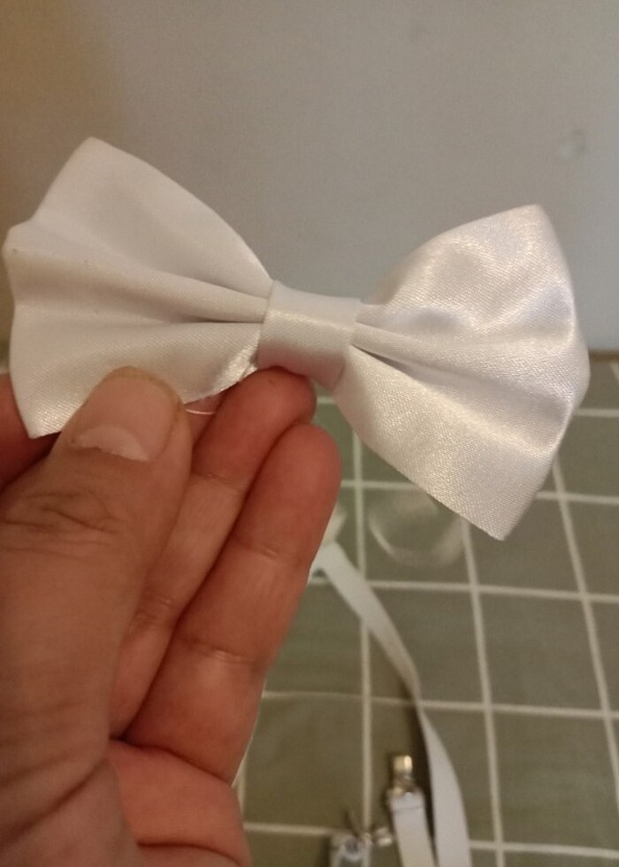 Beyaz Papyon ve askılık  - Görsel 5