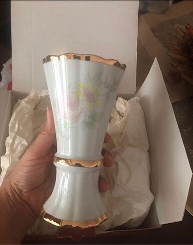 American Vintage TBMM Yıldız Porselen Milli Saraylar Vazo 2 Adet