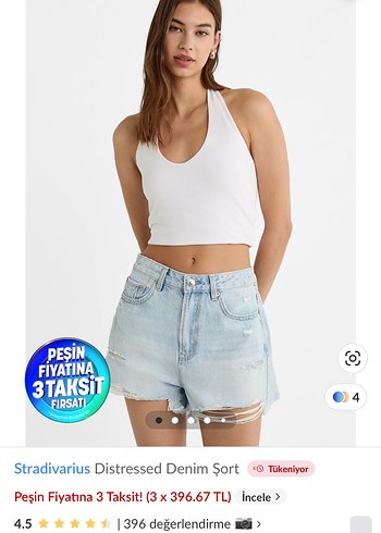 Stradivarius Denim Şort