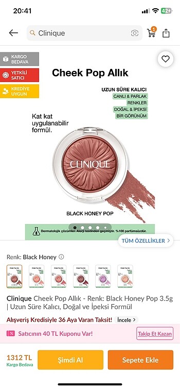 CLINIQUE Allık