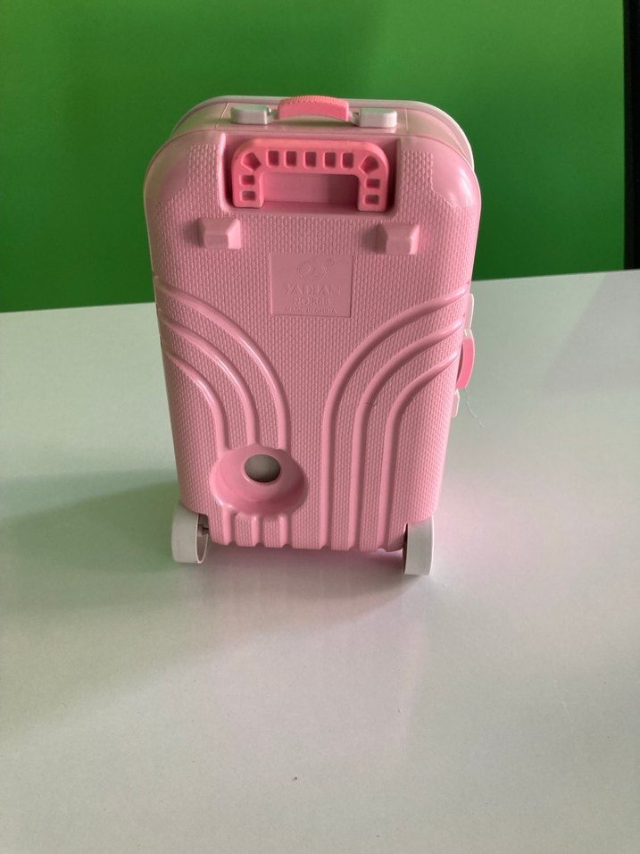 YADLAN Valiz Tasarımlı Pembe Kumbara - Görsel 5