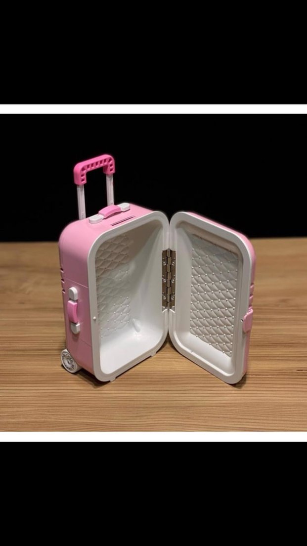 YADLAN Valiz Tasarımlı Pembe Kumbara - Görsel 2