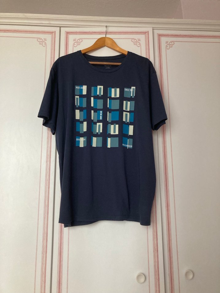 Mavi Baskılı Erkek Lacivert Tişört- XL - Görsel 4