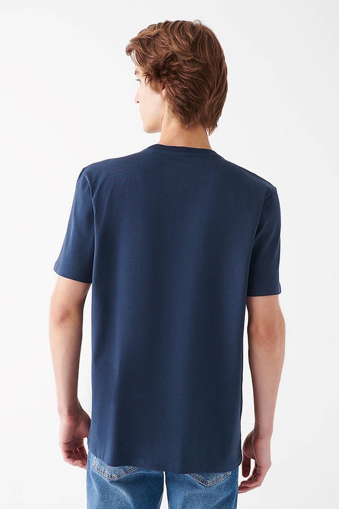 Mavi Baskılı Erkek Lacivert Tişört- XL - Görsel 3