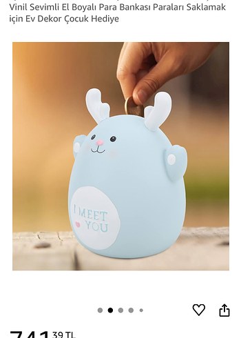 Tyenaza Marka  Geyik Kumbara-Pastel Mavi - Görsel 11