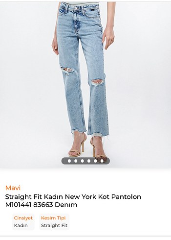 Mavi New York Lt Ripped Vintage 90'S Kadın Jean 23/26 - Görsel 8