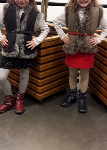 Kız Çocuk Tüylü Füme Nubuk Yelek-7/8 Yaş (Sadece 1 kere giyildi) - Görsel 6