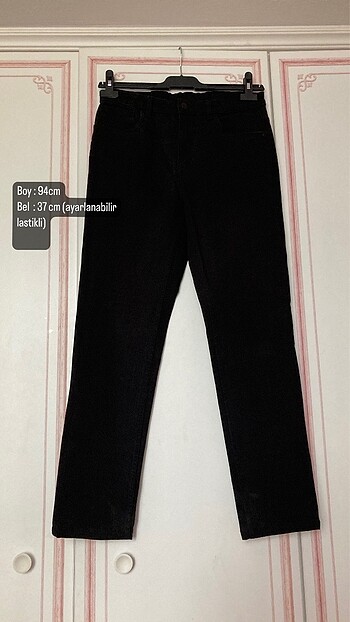 H&M Erkek Çocuk Siyah Kot Pantolon-14+Yaş
