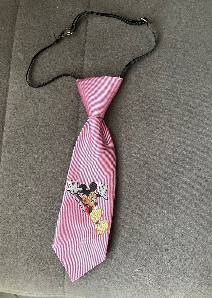 Lisanslı Pembe Erkek Çocuk Kravatı 24 cm - Görsel 3