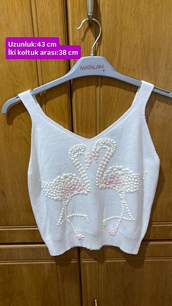 Diğer Ambar Flamingo Baskılı Bluz-S