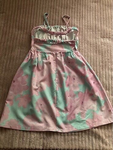 TrendyolMilla Sırt Detaylı Askılı Pembe Elbise -34 - Görsel 8