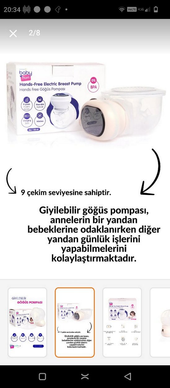 Şarjlı süt sağma makinesi - Görsel 4