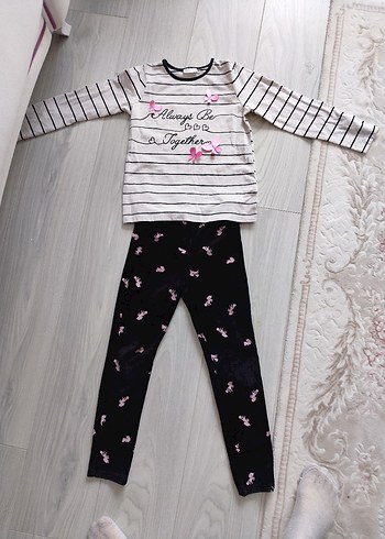 Kız Çocuk Düğmeli Dar Kesim Tayt - Görsel 6