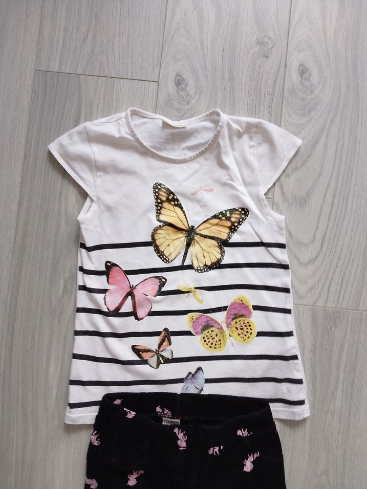 Kız Çocuk Düğmeli Dar Kesim Tayt - Görsel 4