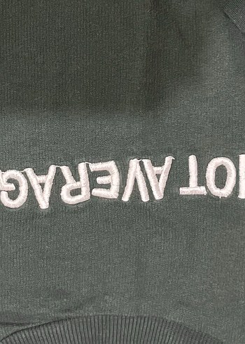 h&m zümrüt yeşili penye üst - Görsel 2