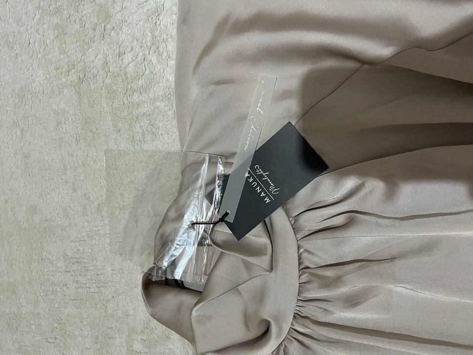 Manuka vizon kemerli saten tunik - Görsel 3