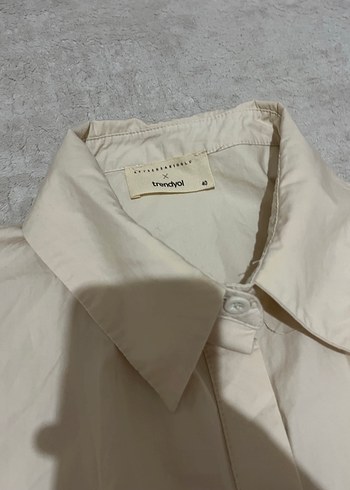 Tereyağı sarısı balon kol gömlek - Görsel 2