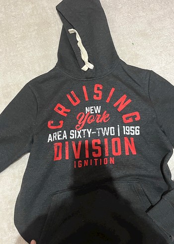 Siyah Kapüşonlu Kadın Sweatshirt - Görsel 2