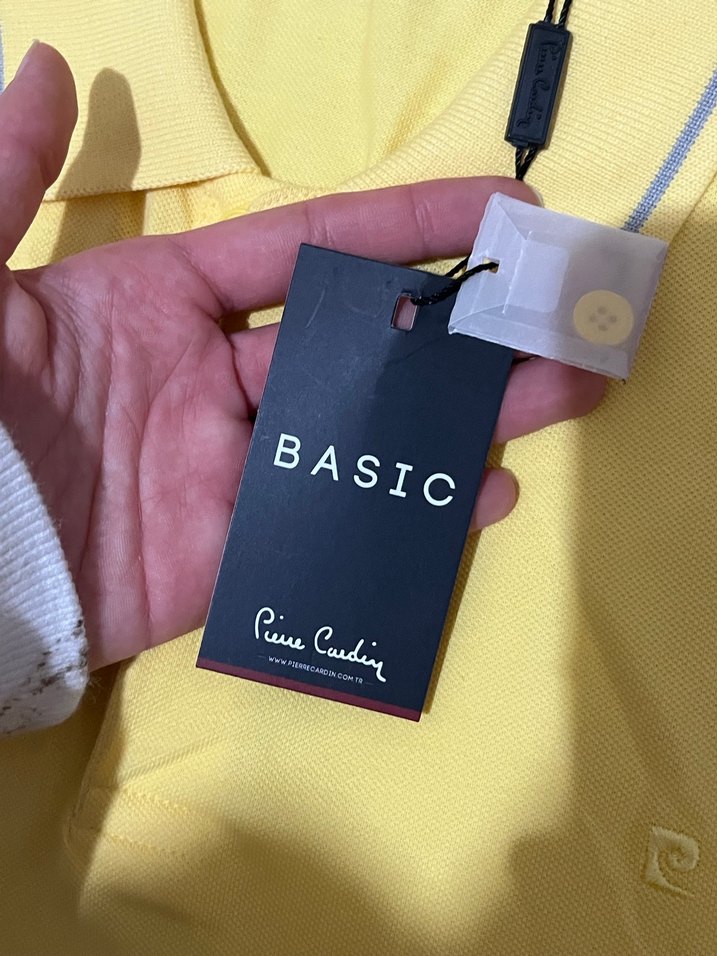 Sarı Erkek Polo Yaka Kısa Kollu Tişört - Görsel 3